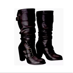 Black Mossimo “Kari” high heel boots Size 6.5 💜